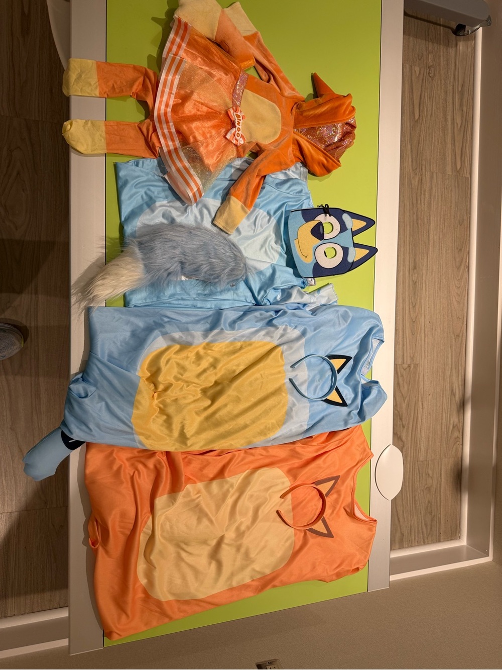 Kids Blue and Orange Animal Costume Set - Fox and Blue Character